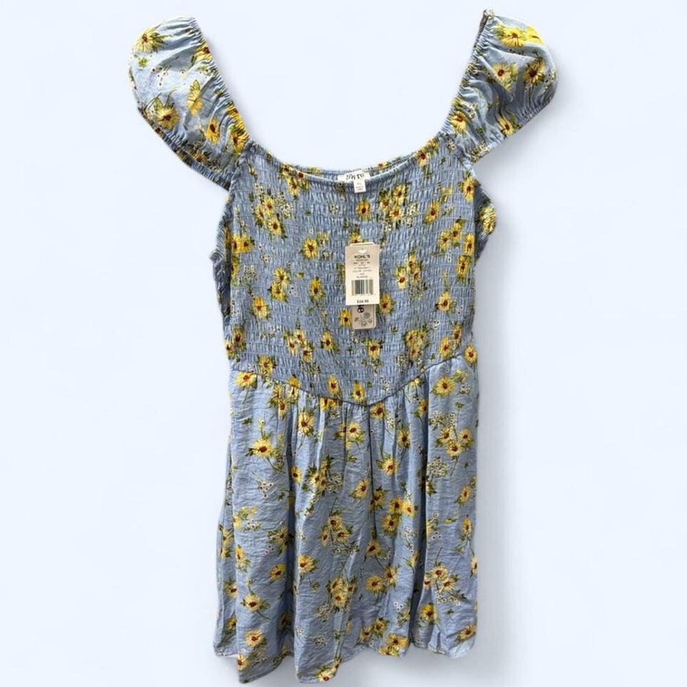 Lily Rose Floral Light Blue Dress